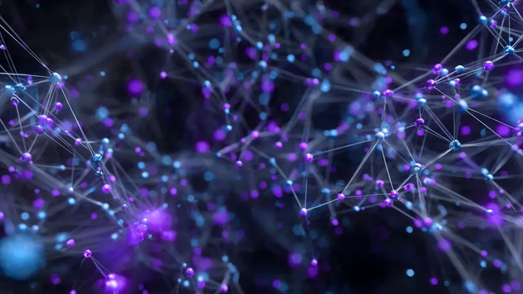 Neural network visualization showing the explosion of AI and machine learning patent applications