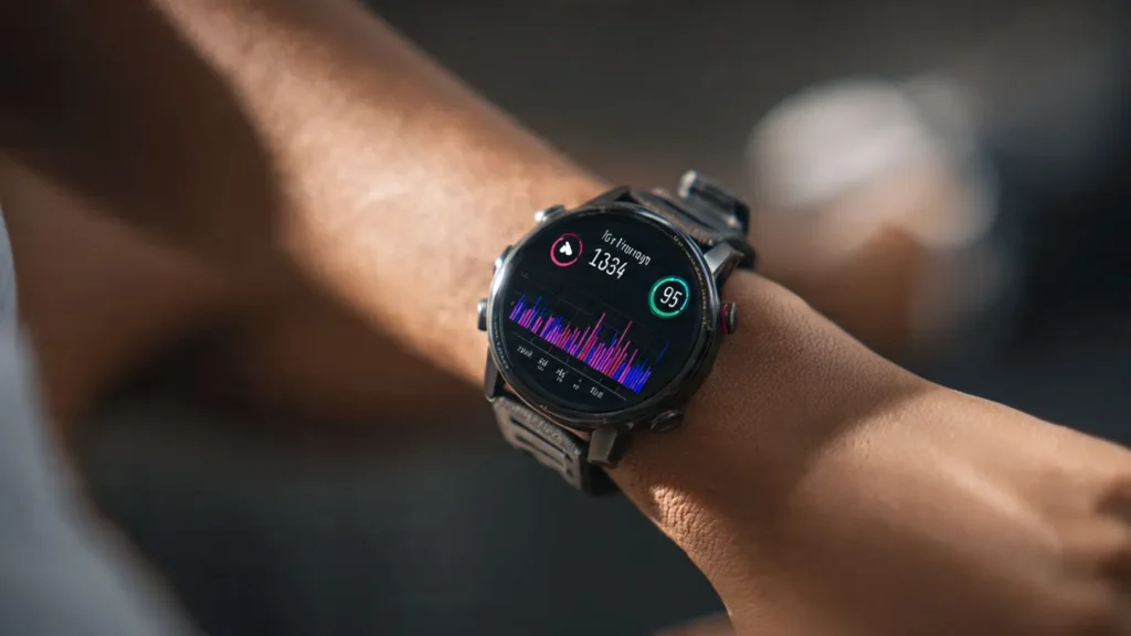 Apple Watch Series 10 displaying continuous glucose monitoring and health tracking metrics on screen