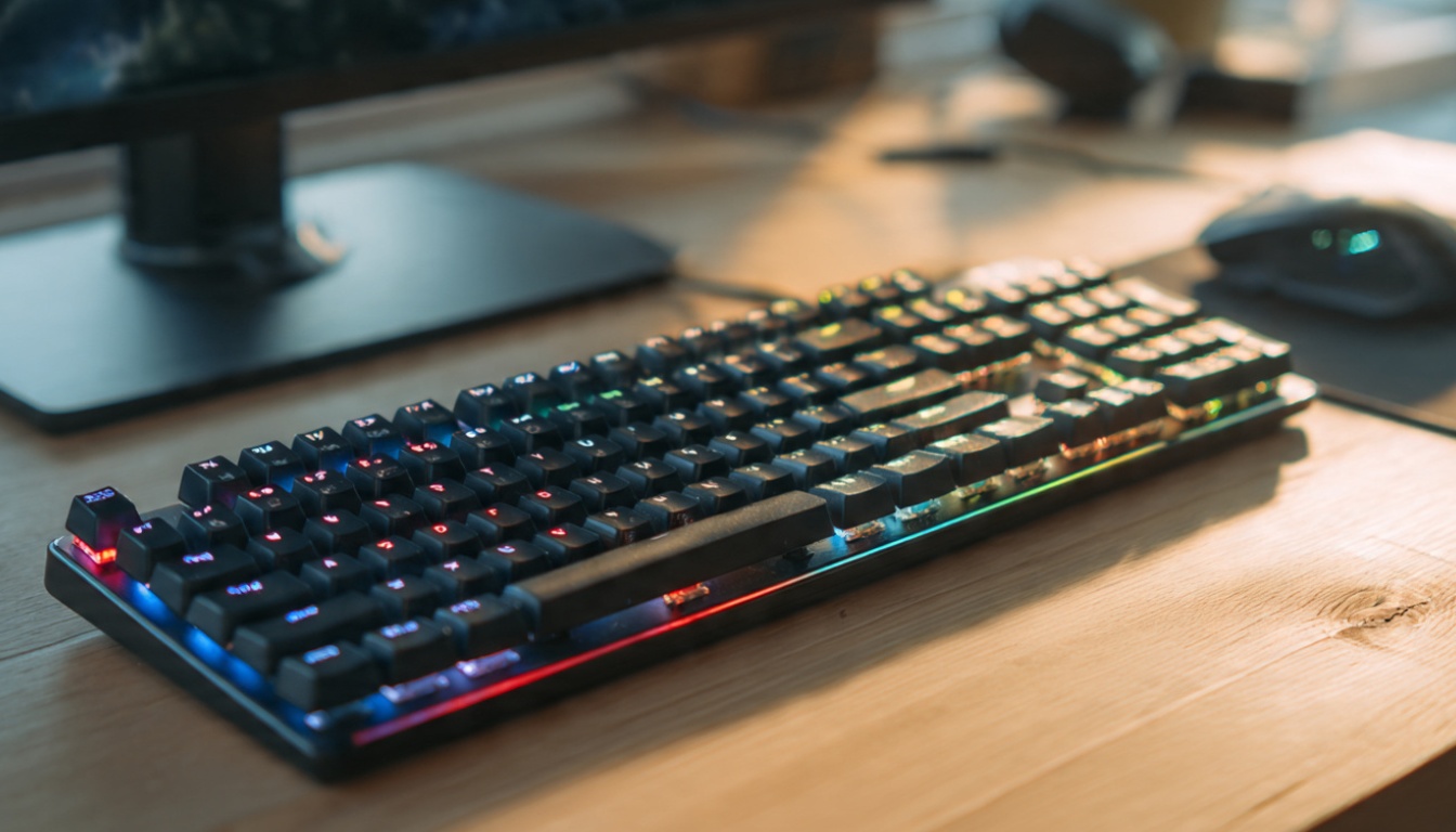 Best mechanical keyboards for typing and gaming on professional desk with RGB lighting