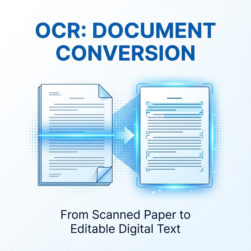 Demonstration of OCR feature in PDF editor converting scanned document to editable text format